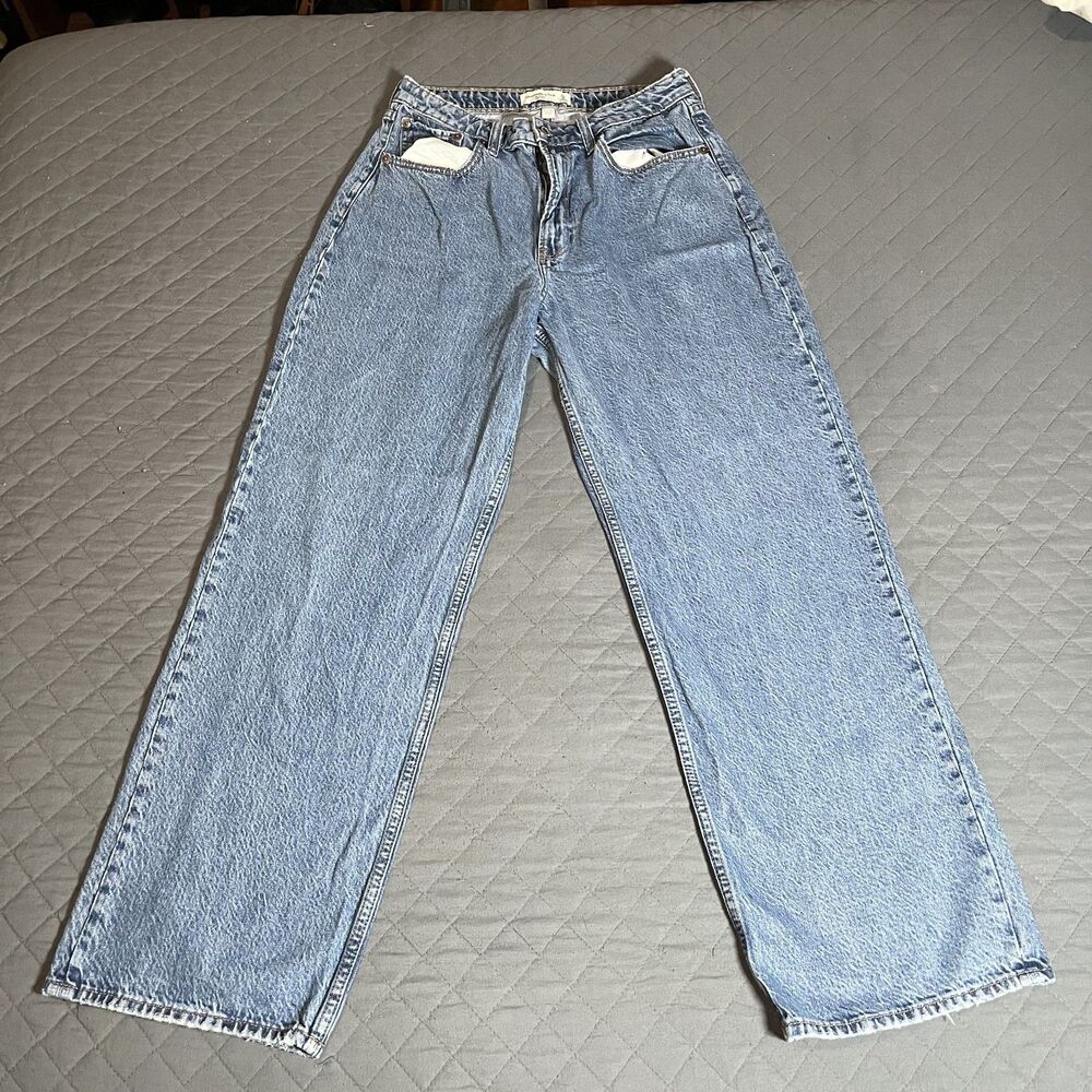 Abercrombie & Fitch "Curve Love" The Loose High Rise Vintage Denim Jeans 29/8